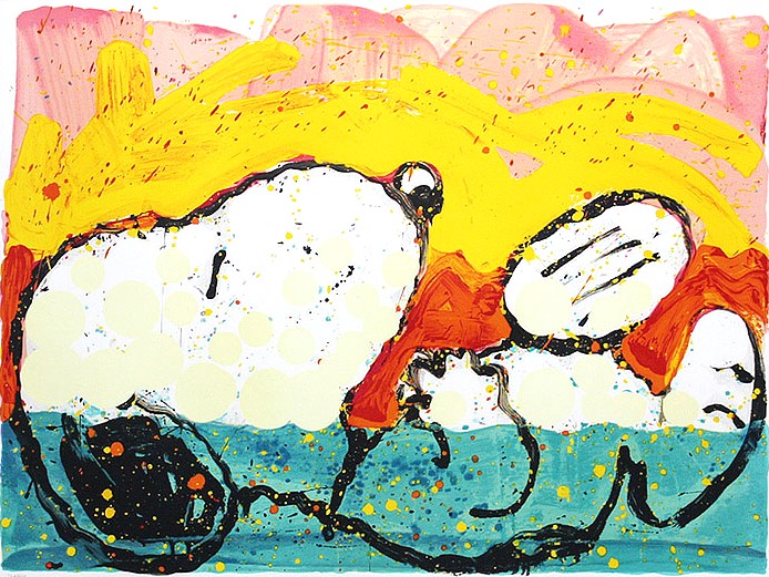 トム・エバハートの絵画作品　タイトルは、ボラボラブギダウン